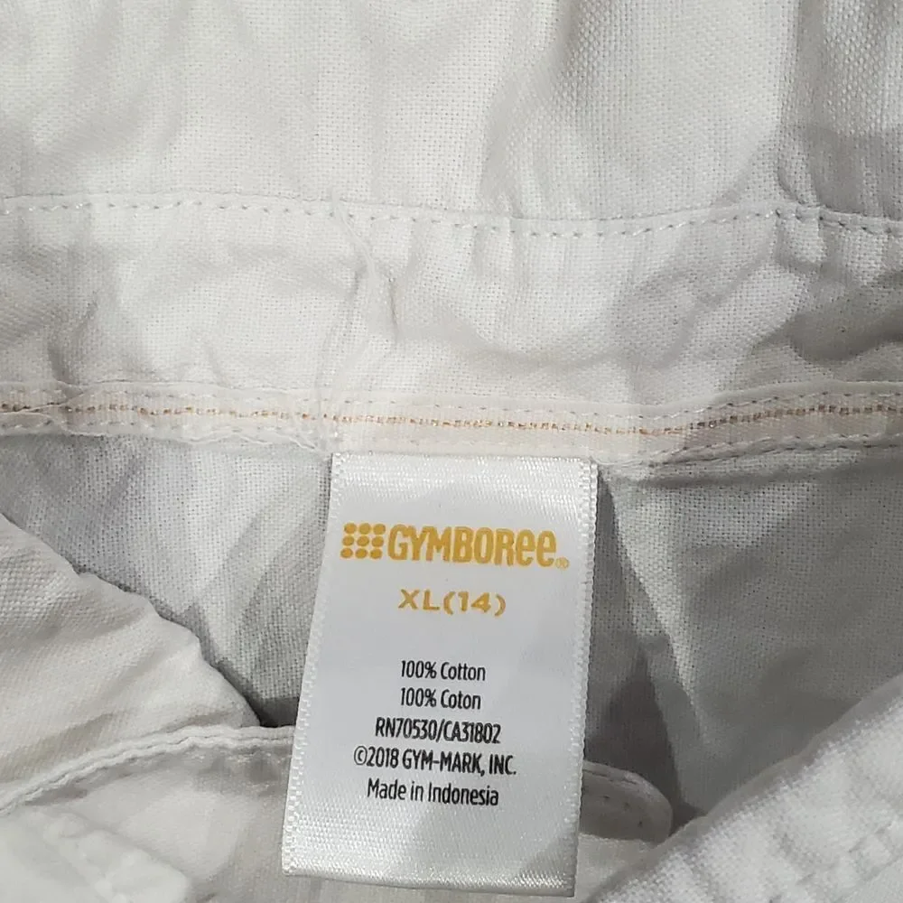 Girls Gymboree Button Down Shirt Size 14 White Kids Button-Down Tee